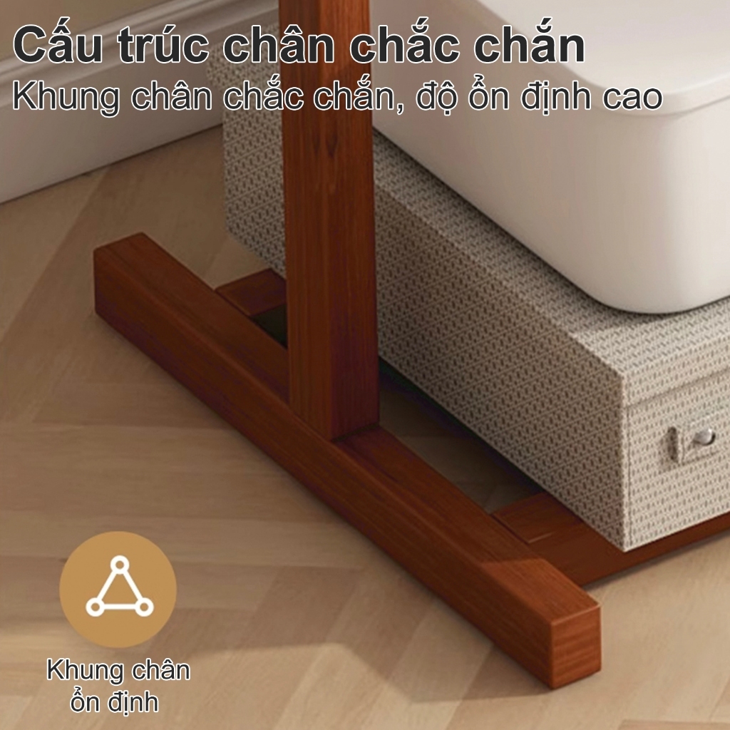 GUOGUO Giá Treo Quần Áo Gỗ Thông Cao Cấp – Đứng Sàn, Chống Mối Mọt, Chống Ẩm, Siêu Bền | BigBuy360 - bigbuy360.vn