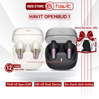 【Hỏa Tốc HCM Tai Nghe Bluetooth Havit Openbuds 1 - TW980, Công Nghệ Truyền Âm Định Hướng, Thiết Kế Open-Ear - Chính Hãng