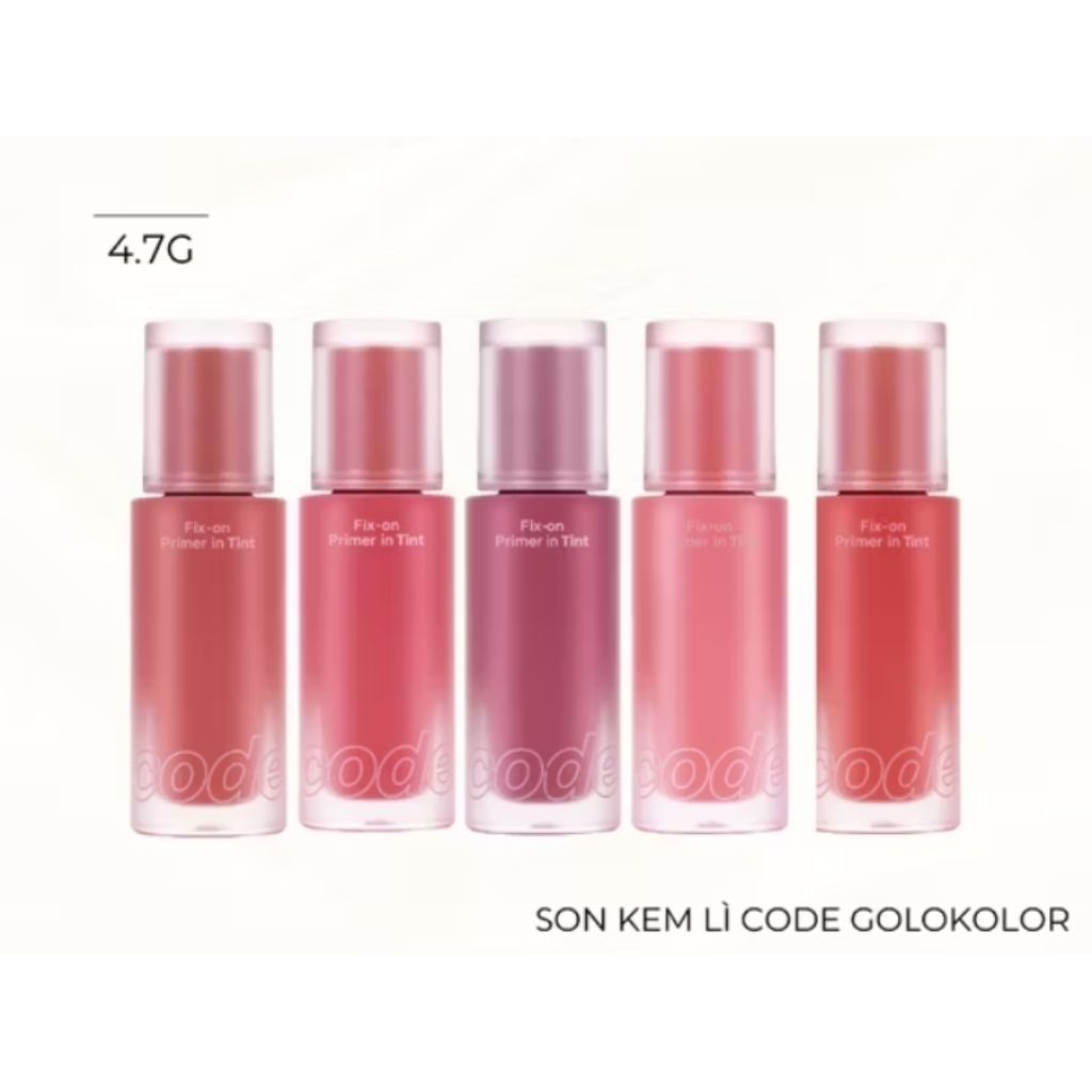 Son Kem Lỳ Code Glokolor – Fix-on Primer in Tint