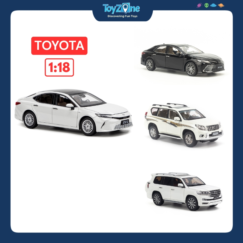 Mô hình xe Toyota LCD, Paudi, Kengfai chính hãng tỉ lệ 1:18 Land Cruiser Prado, Camry, LC300, LC200