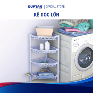 Kệ góc lớn 3 4 tầng DUY TÂN nhựa PP, kệ tam giác, đựng đồ đa năng, nhà bếp, nhà vệ sinh, phòng tắm