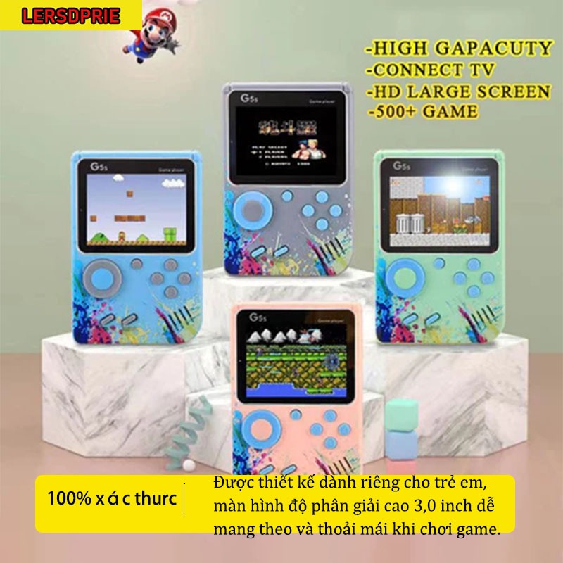 Máy Chơi Game Cầm Tay 500 Trò Chơi G5x 2 Người Sử Dụng Kết Nối Tivi Màn 3 In Âm Thanh Hình Ảnh Rõ Nét Pin Sạc BH 6 Tháng
