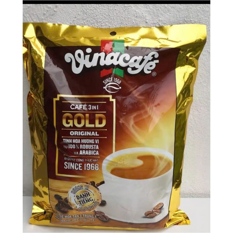 Cafe Sữa Vinacafe Thơm Ngon( 24gois*20g) Date Mới