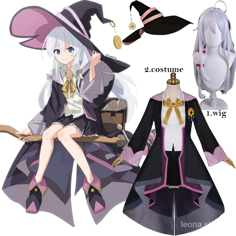 Anime Hành trình của Elaina Trang phục Ashen Phù thủy Nhân vật Trang phục Đáng yêu Halloween Bữa tiệ