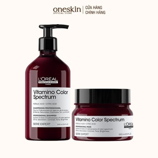  Dầu gội & dầu hấp khóa màu nhuộm 5 tác động L'Oréal Vitamino Color Spectrum 500ml + 250ml 