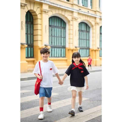 (BST QUỐC KHÁNH) Áo Phông Cộc Tay K'S CLOSET Chất Liệu Vải Cotton Cho Bé Trai Và Bé Gái (2-14tuổi) từ 10kg-60kg KT287FIS
