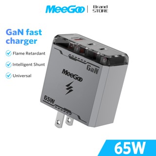 Củ Sạc Nhanh 65W GaN 3 Cổng Type C USB MeeGoo,Bộ Sạc Nhanh Cho Samsung,Xiaomi,Máy Tính Laptop