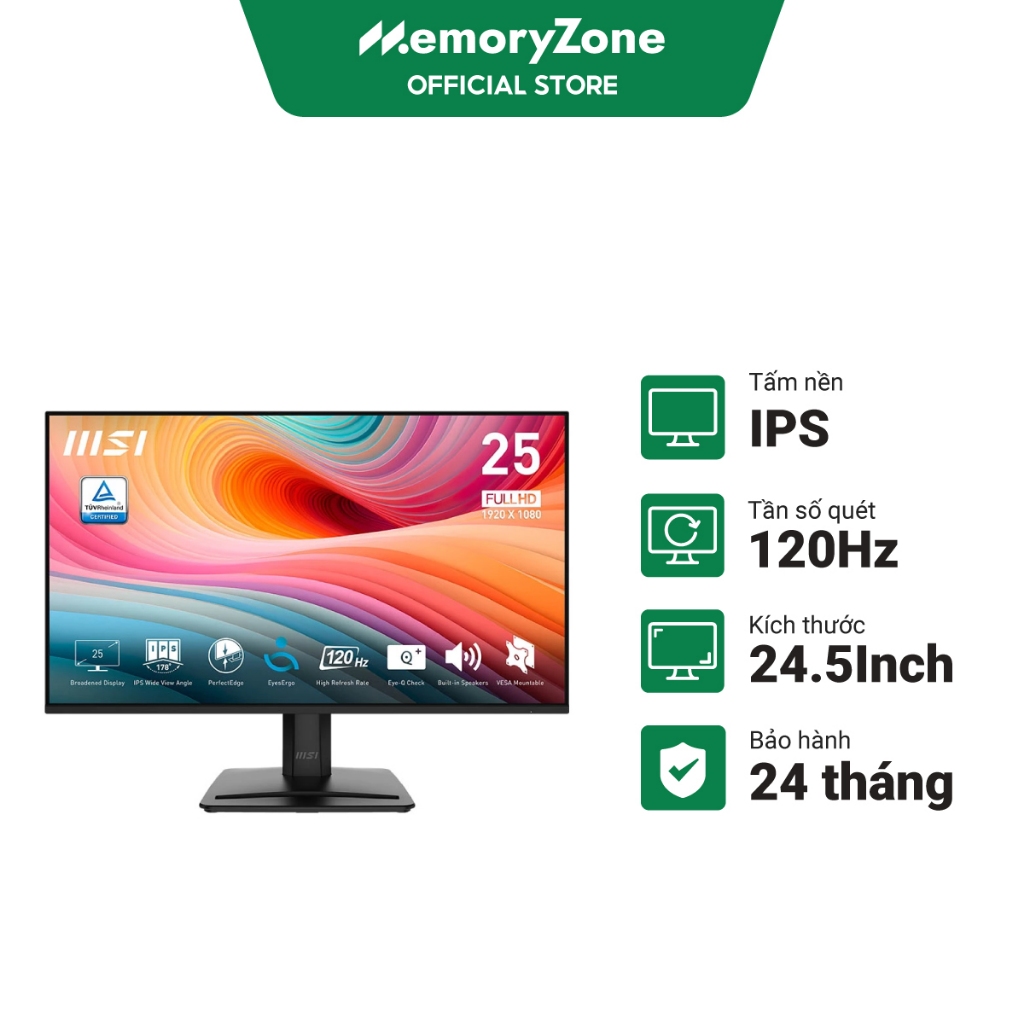 Màn hình MSI PRO MP251 E2 24.5 Inch / MP275 E2 27 Inch IPS 120Hz - Bảo hành 24 tháng | BigBuy360 - bigbuy360.vn