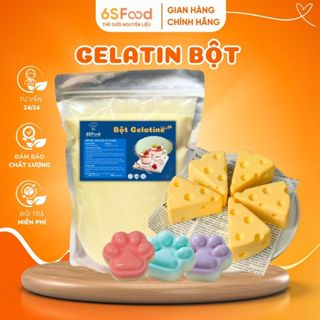 [100gr-300gr] Bột Gelatin - Làm Đông Thạch, Mousse, Pudding, Tàu Hũ, Panna cotta - 6SFOOD