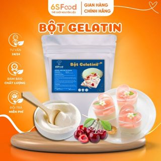 [300gr - 1kg] Bột Gelatin bột làm kẹo dẻo, thạch, pudding, giúp làm đông bánh kẹo - 6SFOOD