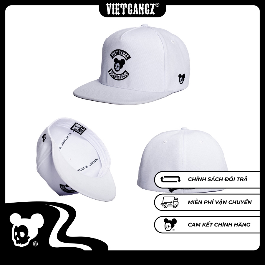 {Chính Hãng} Mũ/Nón Lưỡi Trai VIETGANGZ Thêu "Vietgangz Brotherhood"- Phong Cách Hiphop