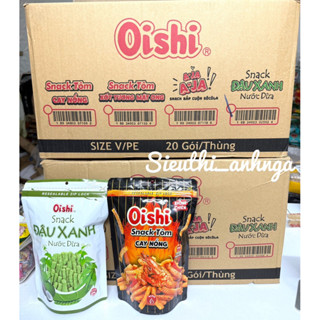  Thùng Snack Oishi Tôm cay nồng Đậu xanh nước dừa 65g x 20 gói 
