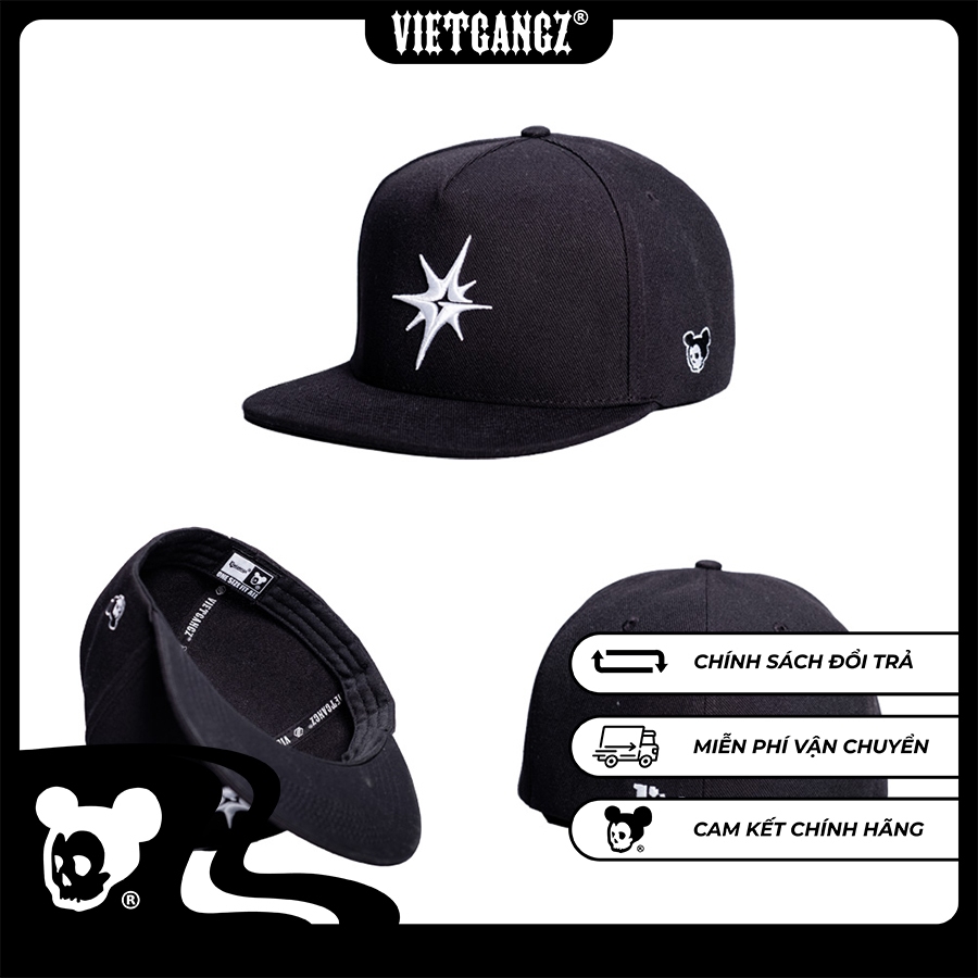 {Chính Hãng} Mũ/Nón Lưỡi Trai VIETGANGZ Thêu "Starburst Player" Phong Cách Hiphop