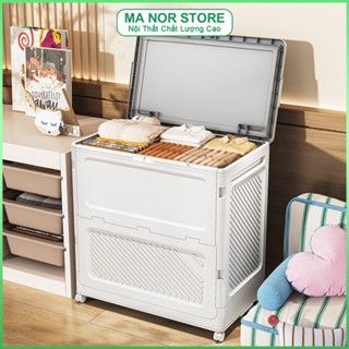 Hộp Đựng Quần Áo Cỡ Lớn Có Bánh Xe , Gấp Gọn, Tiết Kiệm Không Gian,Thùng Đựng Quần Áo, Đồ Chơi, Gấu Bông