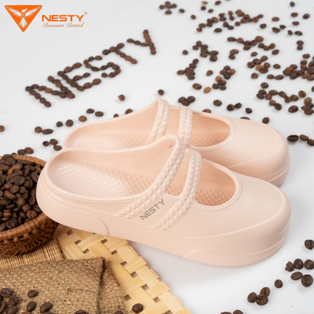 Dép Sục Búp Bê Mũi Tròn NESTY  Chống Trơn Trượt Chất Liệu Nhựa EVA Cao Cấp Siêu Nhẹ Êm Chân NE11