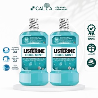 Bộ 2 Chai Nước Súc Miệng Listerine Diệt Khuẩn, Thơm Mát - Listerine Coolmint Mouthwash 750ml x 2