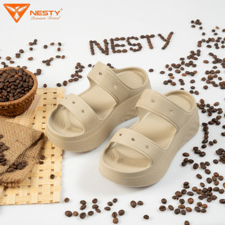  { Mã Dép NE19-Tặng Kèm 12 Charm } Dép Hai Quai Ngang NESTY Đế Cao 6Cm Chất Liệu Nhựa EVA Cao Cấp 