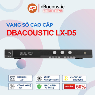 Vang số DBAcoustic LX-D5 PREMIUM - Chống hú - Chip D2 cao cấp - Công nghệ DSP - Hàng Chính Hãng