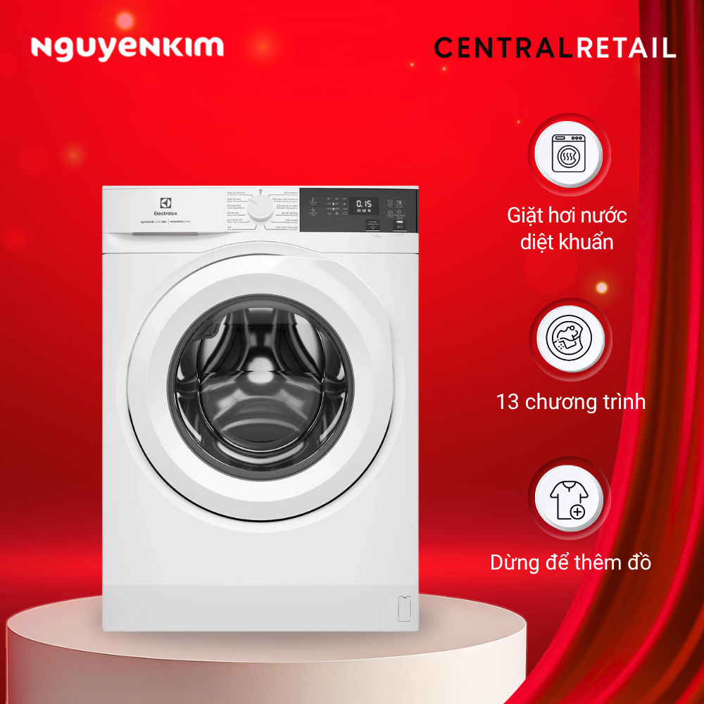 Máy giặt cửa trước Electrolux Inverter 10 kg EWF1024D3WC
