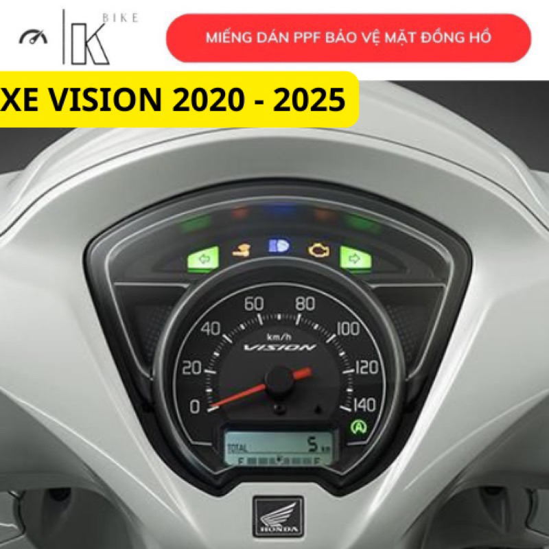 Dán xe vision . miếng dán film PPF bảo vệ mặt đồng hồ xe honda Vision 2020 - 2026 , chống xước xe