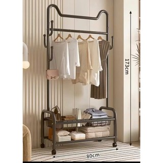 Giá treo quần áo kết hợp kệ để đồ siêu tiện lợi - oder