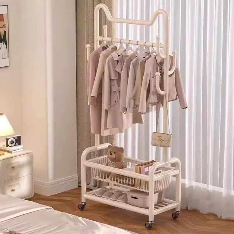 Giá treo quần áo kết hợp kệ để đồ siêu tiện lợi - oder