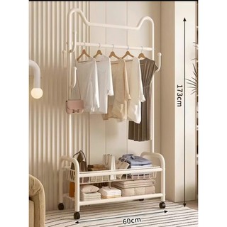 Giá treo quần áo kết hợp kệ để đồ siêu tiện lợi - oder