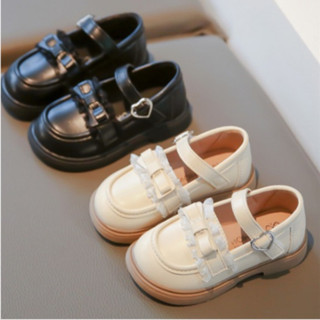 Giày búp bê da trơn thời trang phối ren siêu đẹp lên đồ cực xinh cho bé gái size 23-35