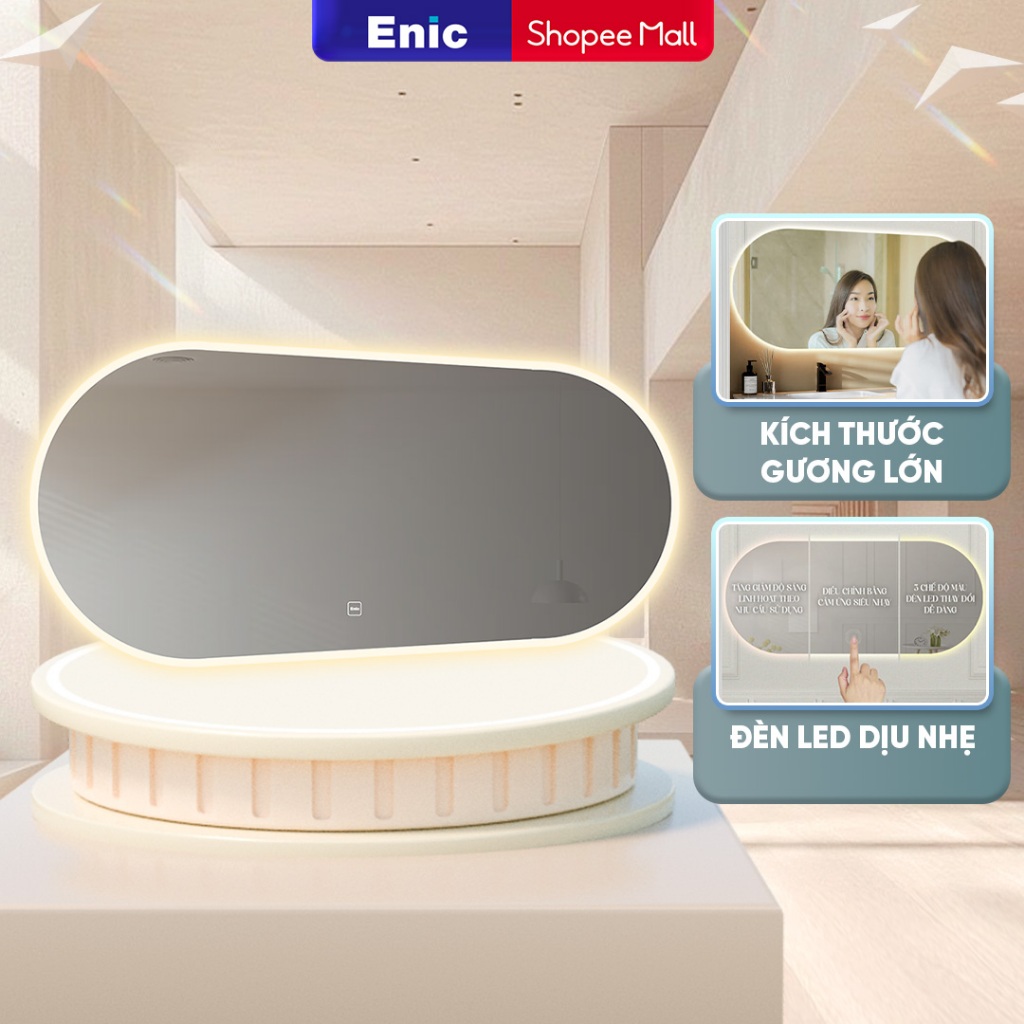 Gương bầu led sau Enic classic