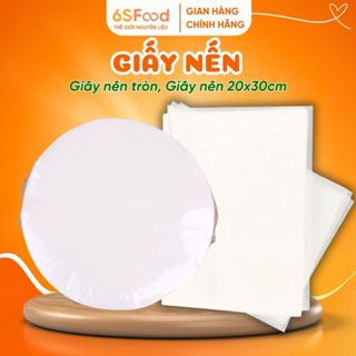 50 Tờ Giấy Nến, Giấy Sáp, Lót Nướng Bánh, Lẩu Nướng Hấp Bánh Nướng Thực Ăn Chịu Nhiệt Chống Dính Không Thấm Dầu 6SFOOD