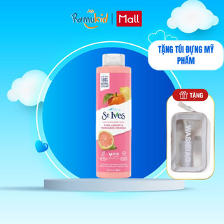 Sữa Tắm Dưỡng Da Tẩy Da Chết Body St.ives Hương Cam Chanh 650ml - tặng túi đựng mỹ phẩm