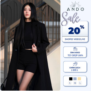 Măng Tô Dạ Dáng Dài chất liệu dạ ép cao cấp thời trang | ANDO-MT003