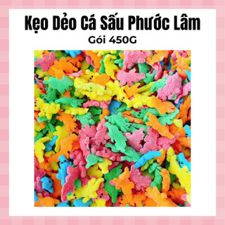  Kẹo Dẻo Trái Cây Cá Sấu Phước Lâm Gói 450G 