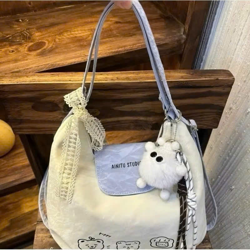 Túi xách Tote nữ họa tiết gấu dễ thương thiết kế trẻ trung phong cách Hàn Quốc,  Balo nhung đa năng thời trang _ TD083 | BigBuy360 - bigbuy360.vn