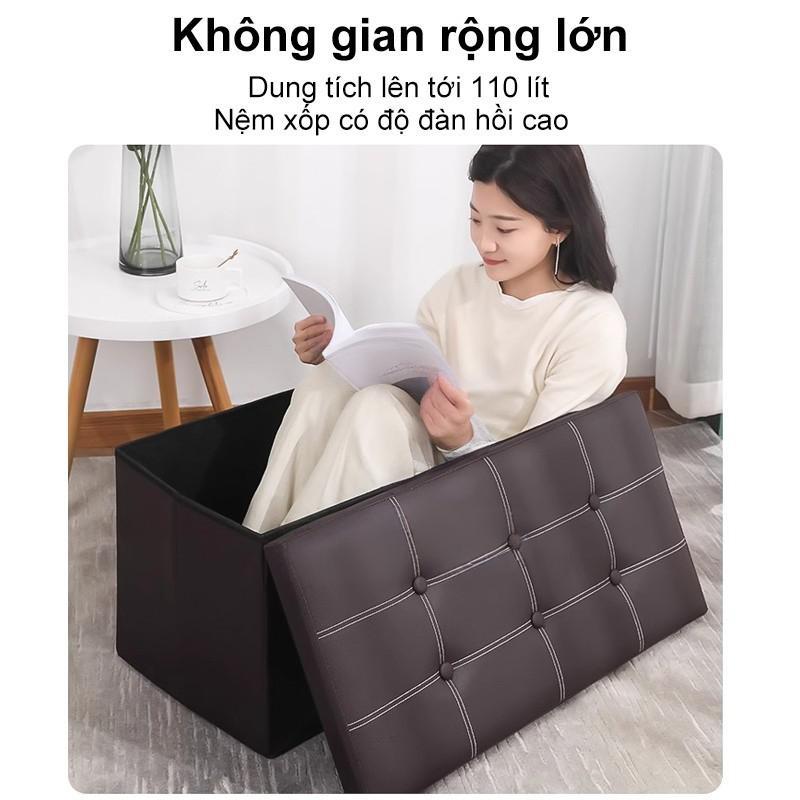 Ghế Hộp Đựng Đồ Đa Năng ghế sofa tủ đựng đồ đa năng 110L Ghế Đựng Đồ Ghế Sofa Gấp Gọn Đa Năng | BigBuy360 - bigbuy360.vn