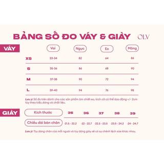 Dép OLV đế đúp cao gót Christa Heels nhiều màu dễ phối phù hợp đi chơi đi làm