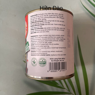 Gà chay tiềm thuốc bắc 800 gr Âu Lạc
