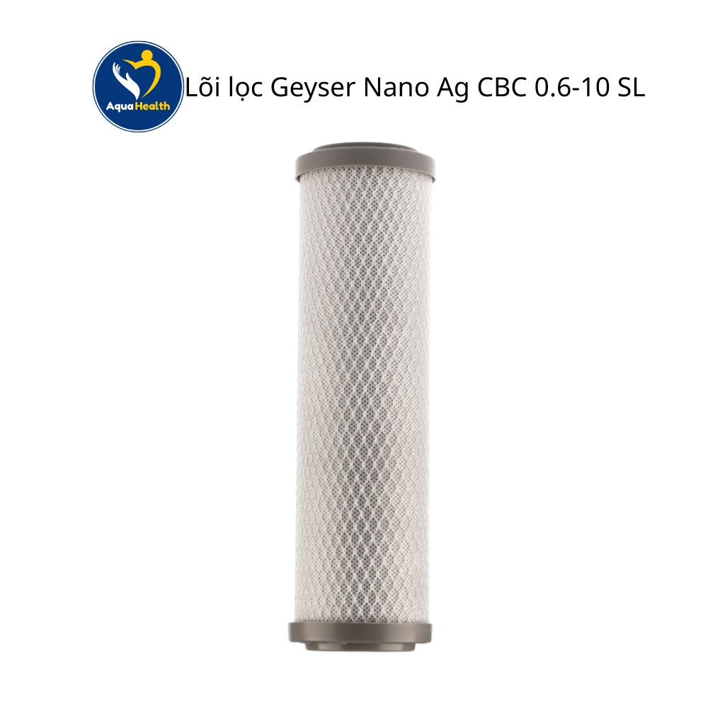 Lõi lọc nước Geyser CBC 0,6-10SL Nano Ag Premium - Dùng cho máy lọc nước Geyser Ecotar, Aquaphor