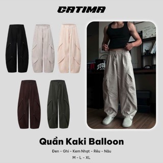 [Mở Bán] Quần Kaki Ống Rộng Balloon Nam Nữ Streetwear Catima