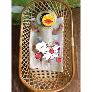 Nôi mây đặt võng giúp bé không bị cong lưng