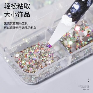 Bút sáp chấm đá cây đính charm bi (Cây) làm móng nail