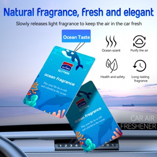 GLYTWIN Thẻ treo nước hoa ô tô Hot Island Máy làm mát không khí trái cây làm mát không khí xe hơi làm mát không khí xe h