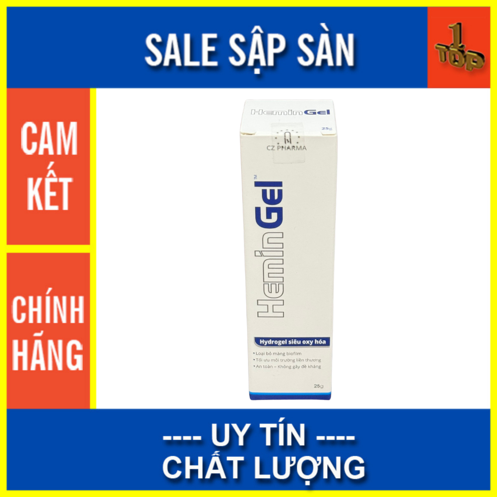 Hemin Gel (25g) giúp giảm thâm và sẹo sau mụn, dưỡng ẩm thúc đẩy tái tạo da - Top 1 Pharmacy