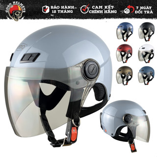 Mũ bảo hiểm 1/2 có kính phủ Varo A31 dành cho nam, nữ đi xe máy chính hãng - Bảo hành 12 tháng