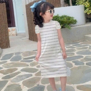 Váy Body Cho Bé Gái 1-12 tuổi, Váy Body Kẻ Thun Tăm LÊN DÁNG siêu đẹp,MẶC ÔM, chất mềm co giãn tốt