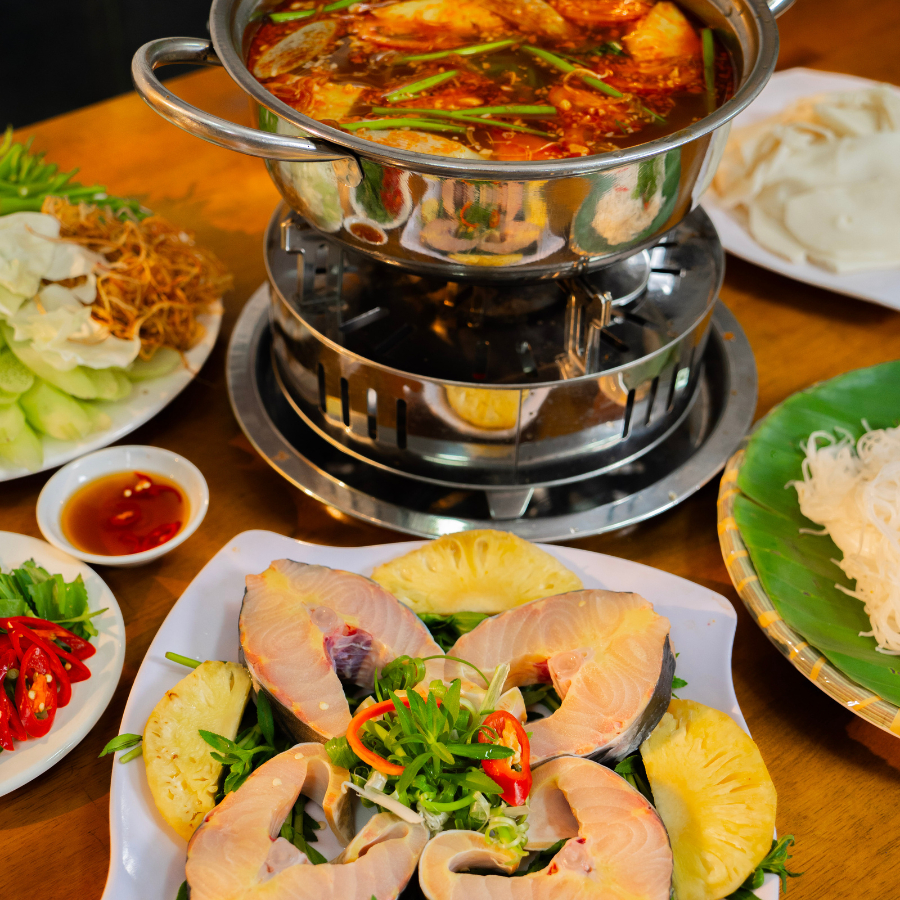 Set Lẩu Cá Tầm đông