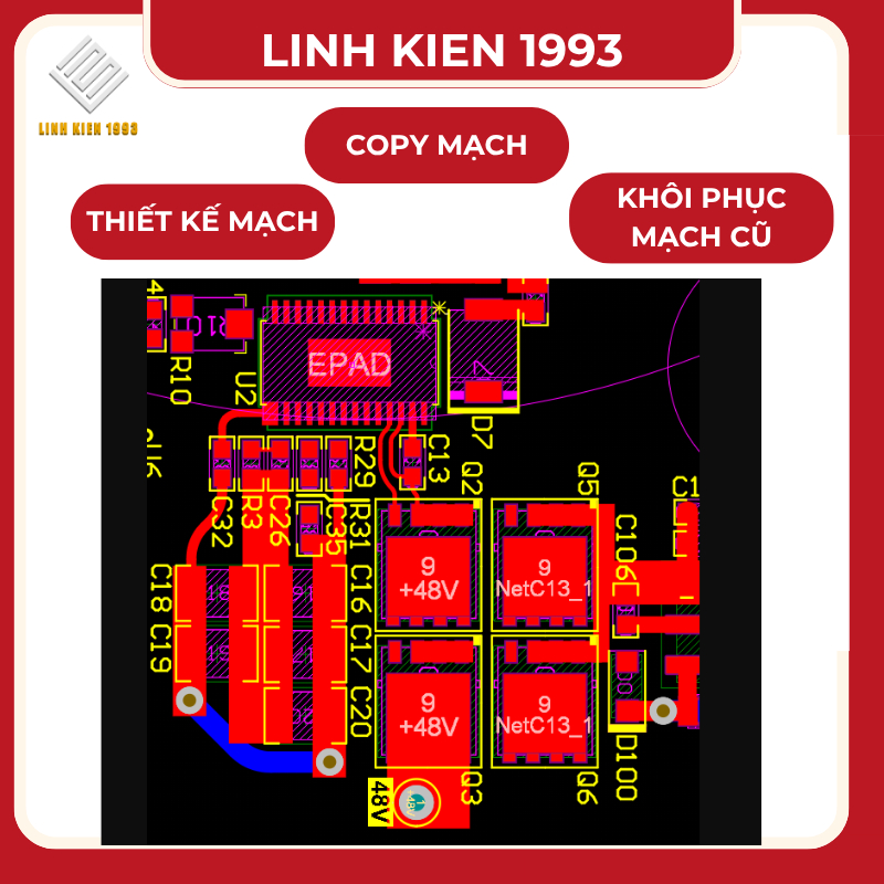 hiết Kế Mạch Theo Mẫu – Scan Mạch Cũ – Khôi Phục Mạch In PCB SMT