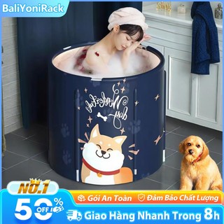  Bồn Tắm Gấp Gọn 70cm Cho Bé Và Người Lớn Dễ Lắp Ráp Giữ Nhiệt 6 Giờ Tắm Ngâm Thảo Dược Thư Giãn 