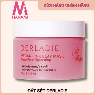 Mặt nạ đất sét Derladie Thuần Chay 60g Hàn Quốc làm sạch da