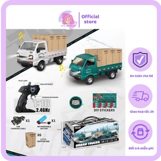 Xe Tải Mô Phỏng Theo Tỉ Lệ 1:16 Có Điều Khiển Từ Xa Sóng 2.4GHZ Kèm 2 Pin Sạc 2 Pin AA